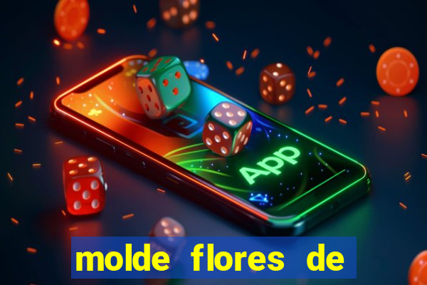 molde flores de papel para imprimir